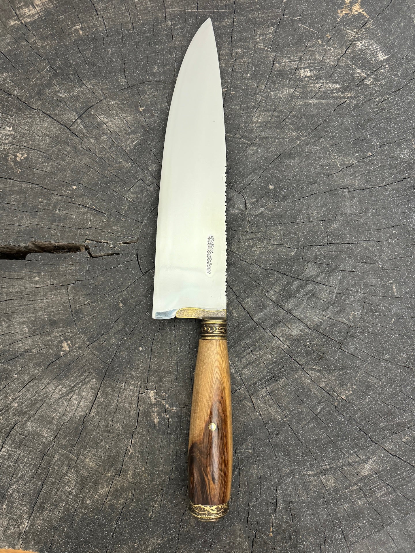 10&quot; Chef Picanha Knife, Native Hardwood, SS440 - 250mm