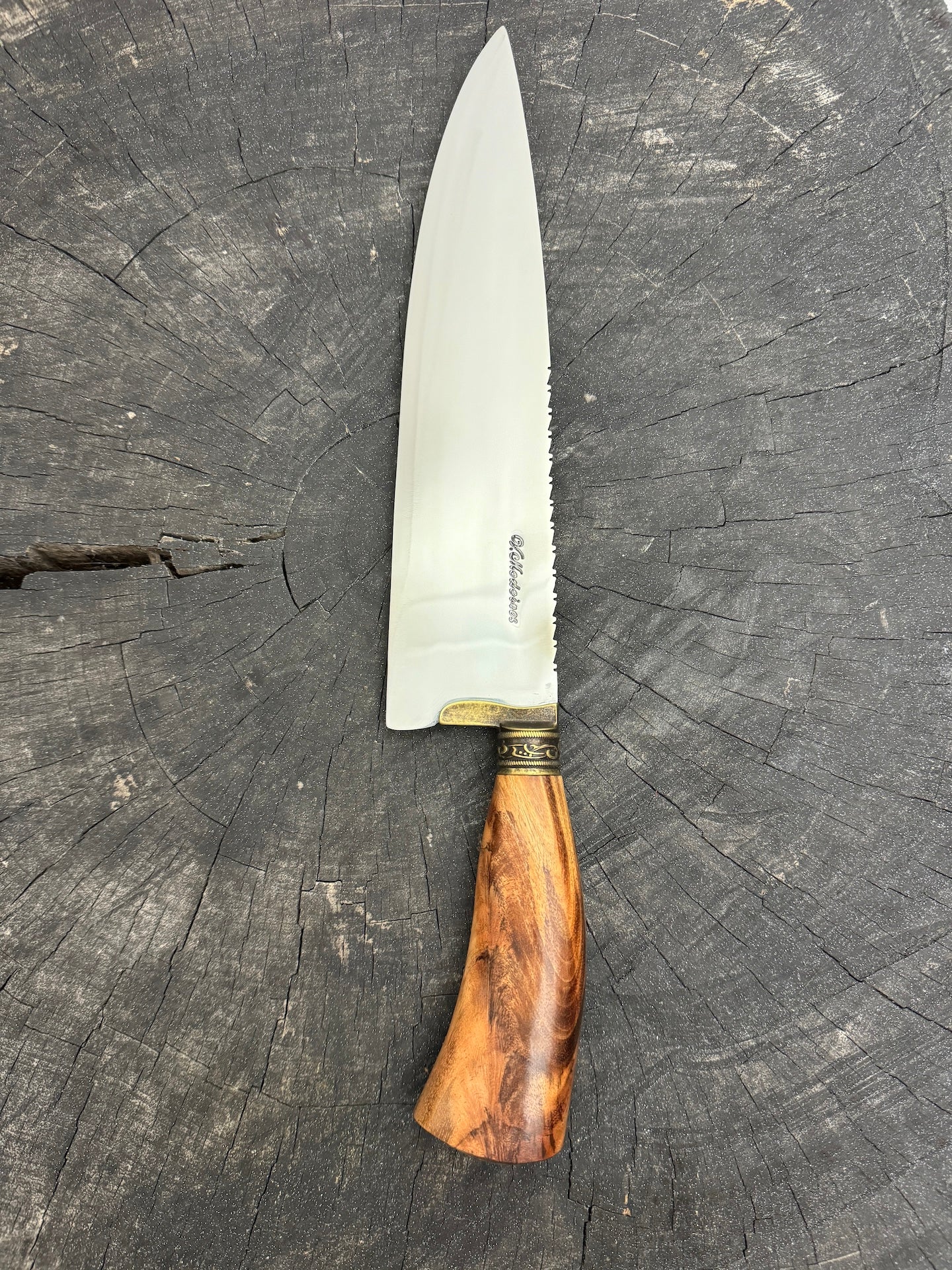 10&quot; Chef Picanha Knife, Native Hardwood, SS440 - 250mm