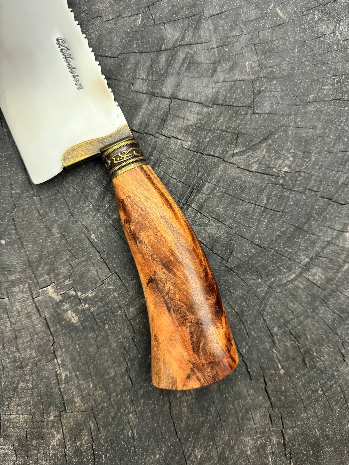 10&quot; Chef Picanha Knife, Native Hardwood, SS440 - 250mm