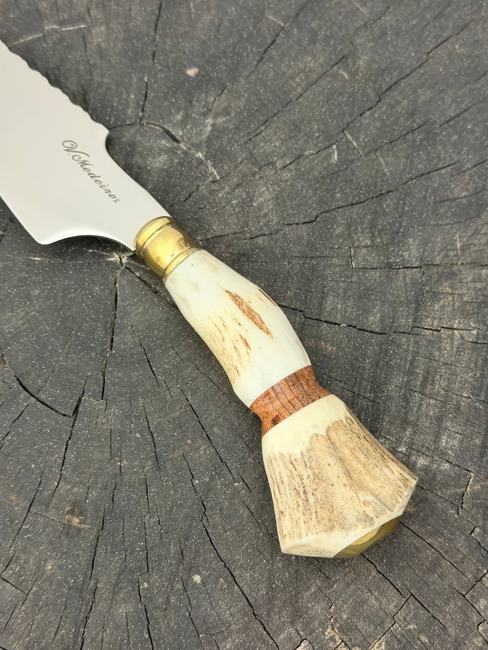 4” Skinner Knife, Deer Antler - SS420 - 105mm