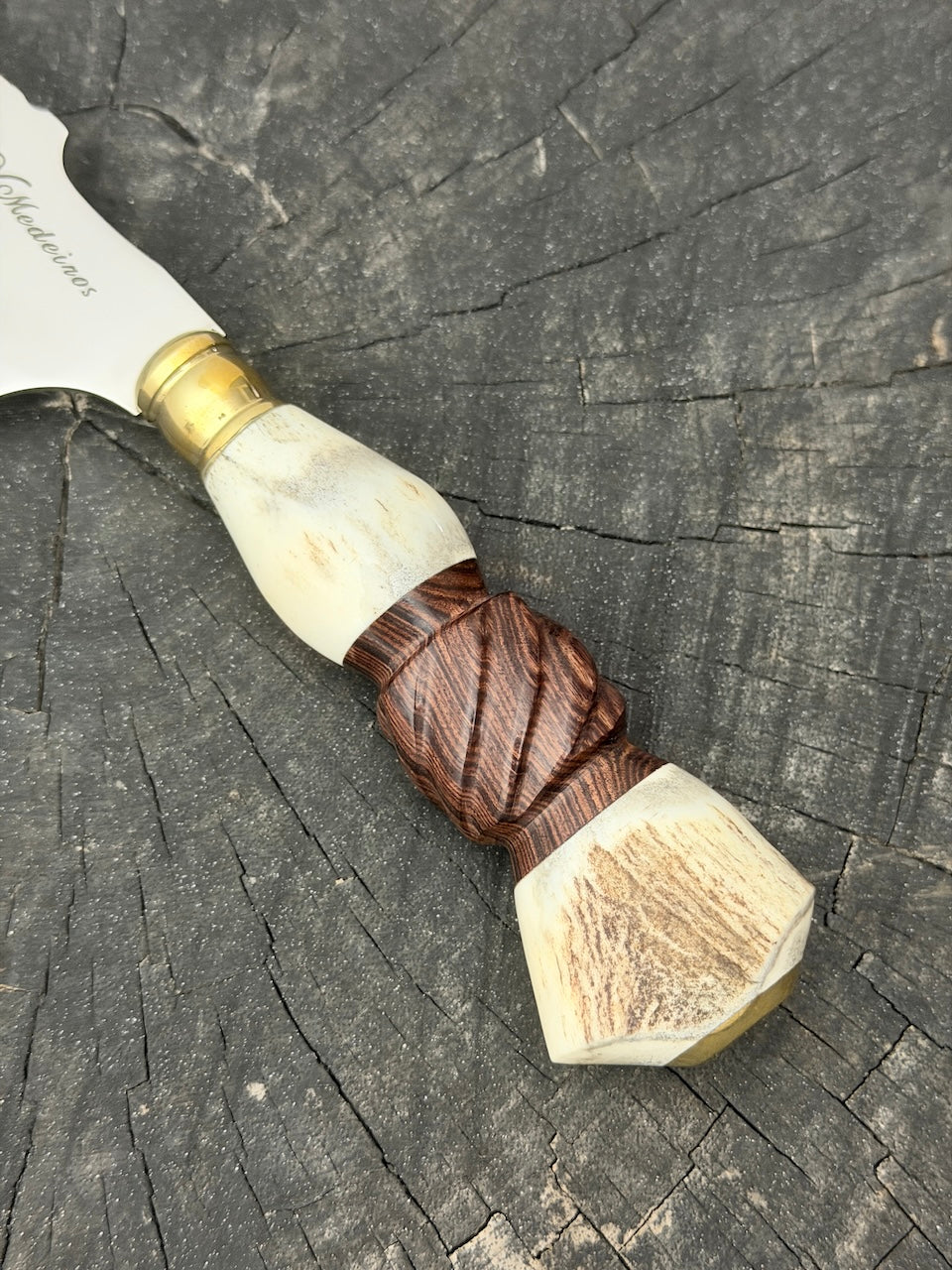 4” Skinner Knife, Deer Antler - SS420 - 105mm