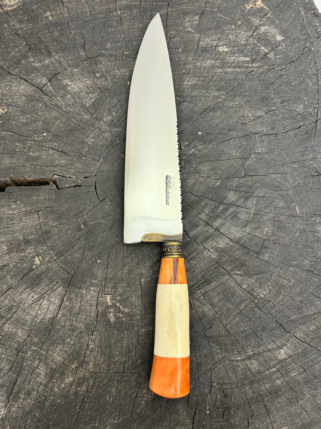 10&quot; Chef Picanha Knife, Ostrich Bone, SS440 - 250mm