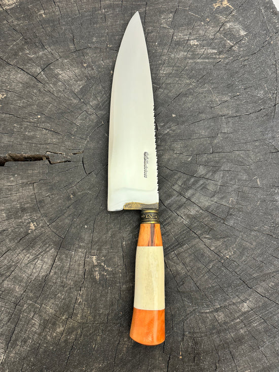 10" Chef Picanha Knife, Ostrich Bone, SS440 - 250mm