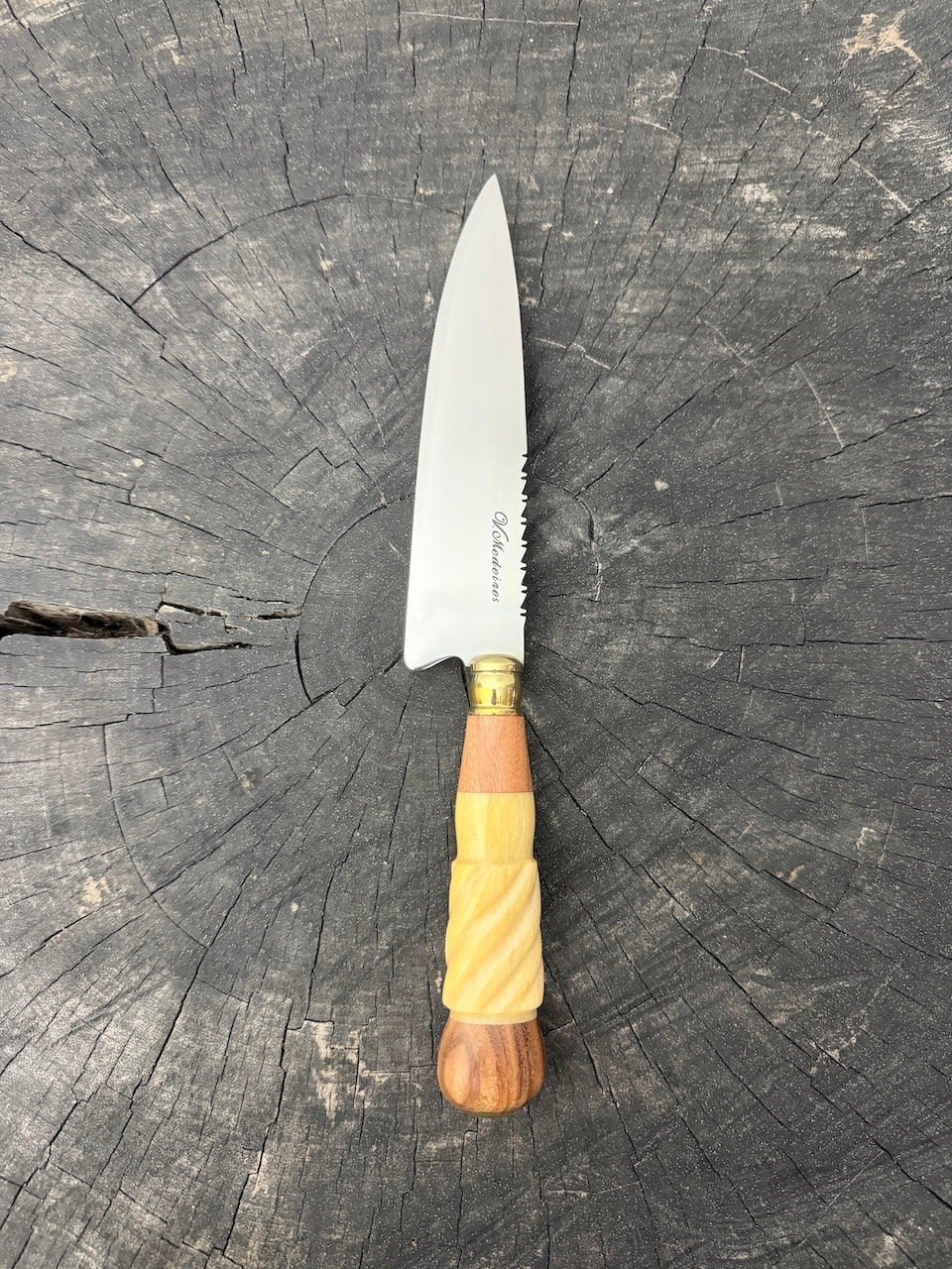 6" Utility Knife, Ostrich Bone SS440 - 150mm