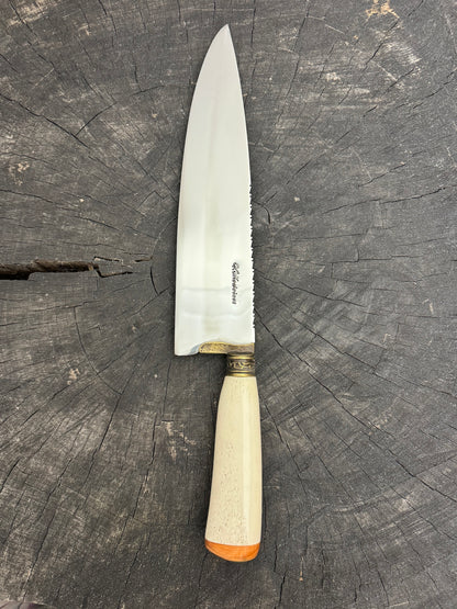 10&quot; Chef Picanha Knife, Ostrich Bone, SS440 - 250mm