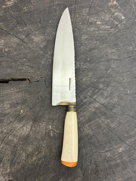 10" Chef Picanha Knife, Ostrich Bone, SS440 - 250mm