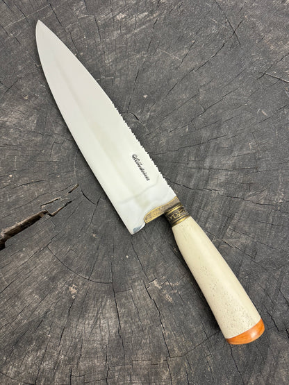 10&quot; Chef Picanha Knife, Ostrich Bone, SS440 - 250mm