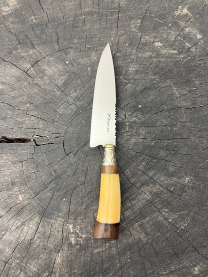 6" Utility Knife, Ostrich Bone SS440 - 150mm