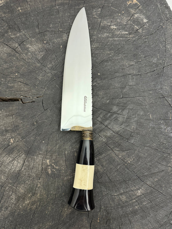 10" Chef Picanha Knife, Ostrich Bone, SS440 - 250mm