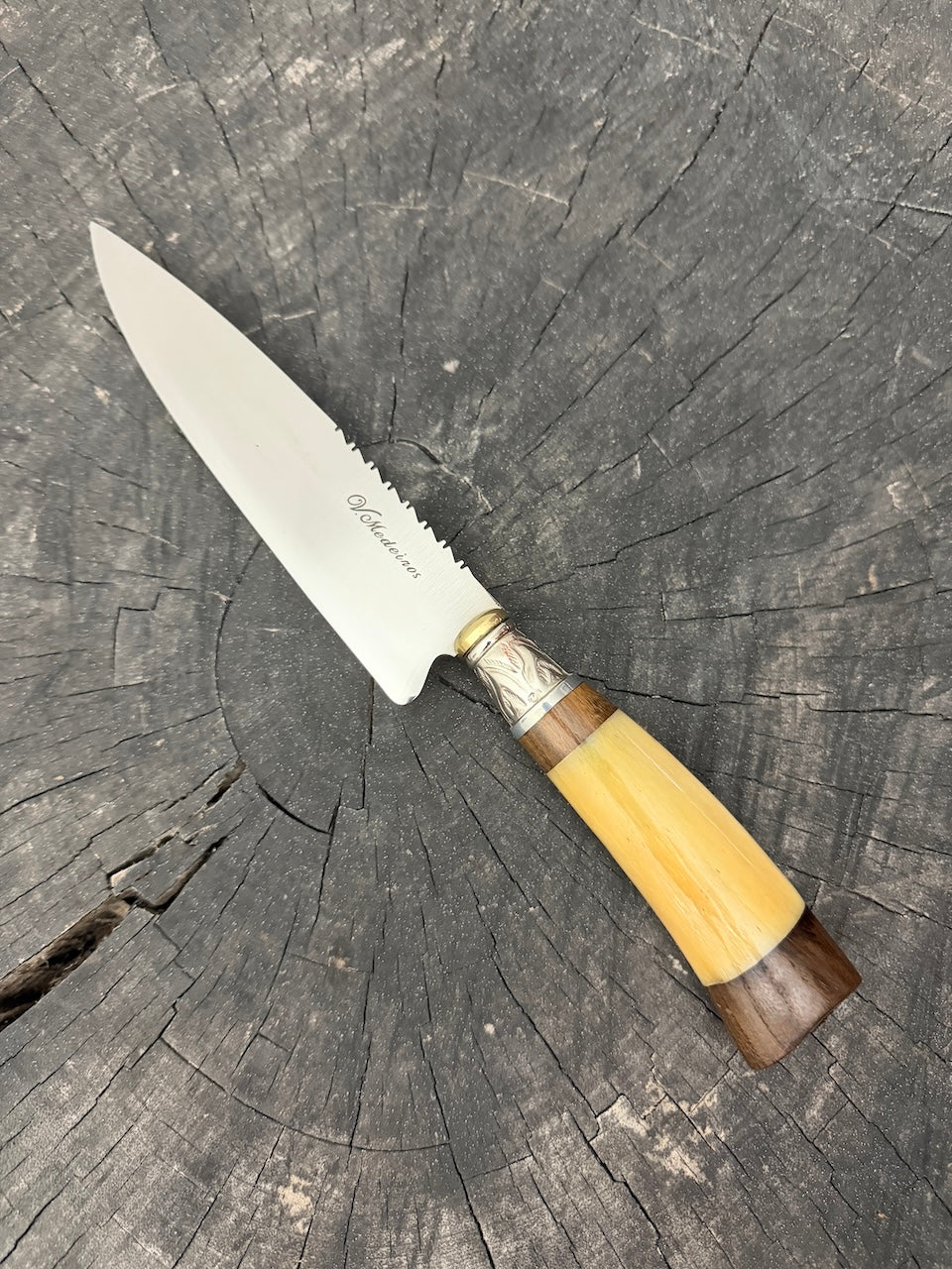6" Utility Knife, Ostrich Bone SS440 - 150mm