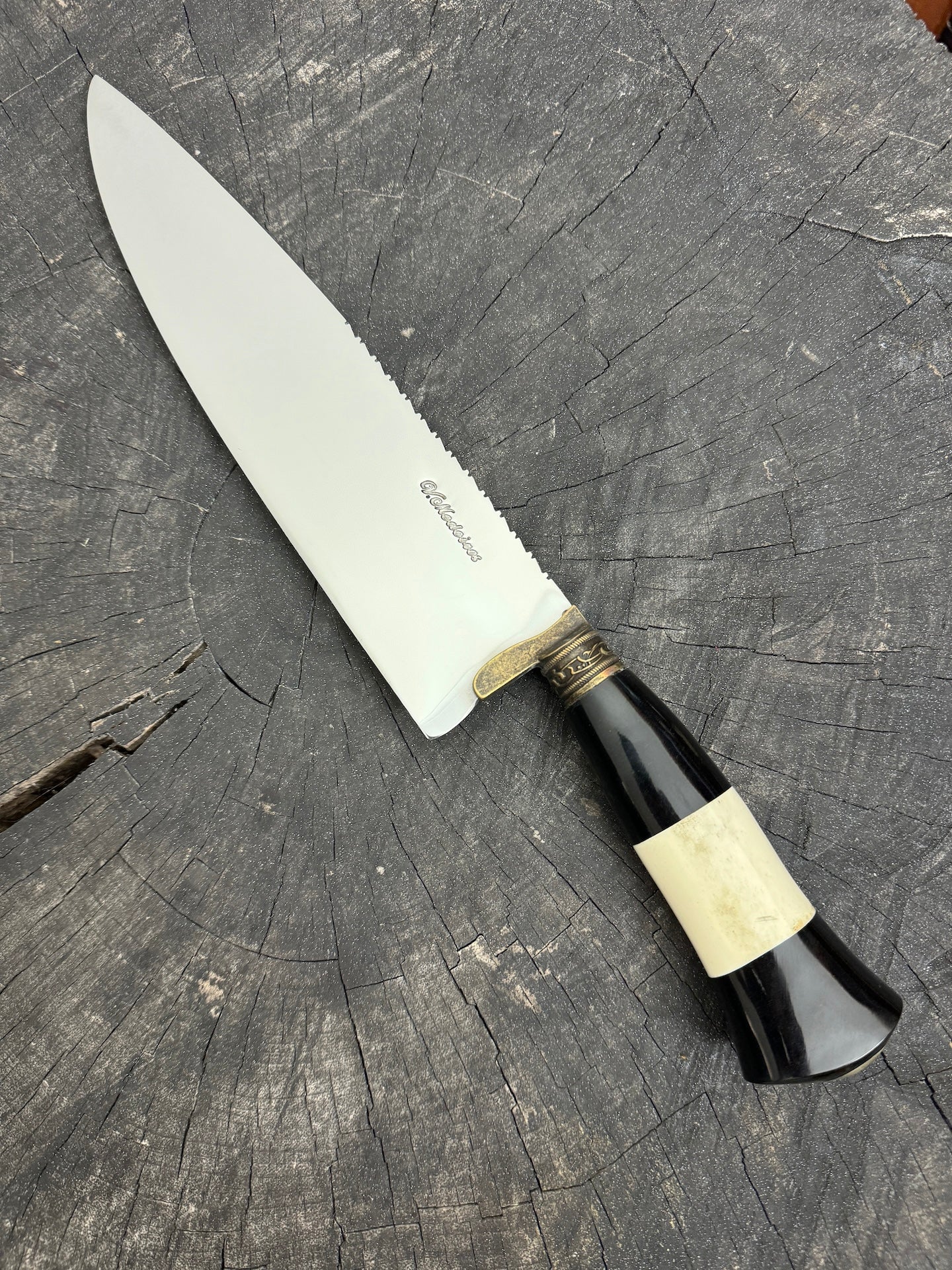 10&quot; Chef Picanha Knife, Ostrich Bone, SS440 - 250mm