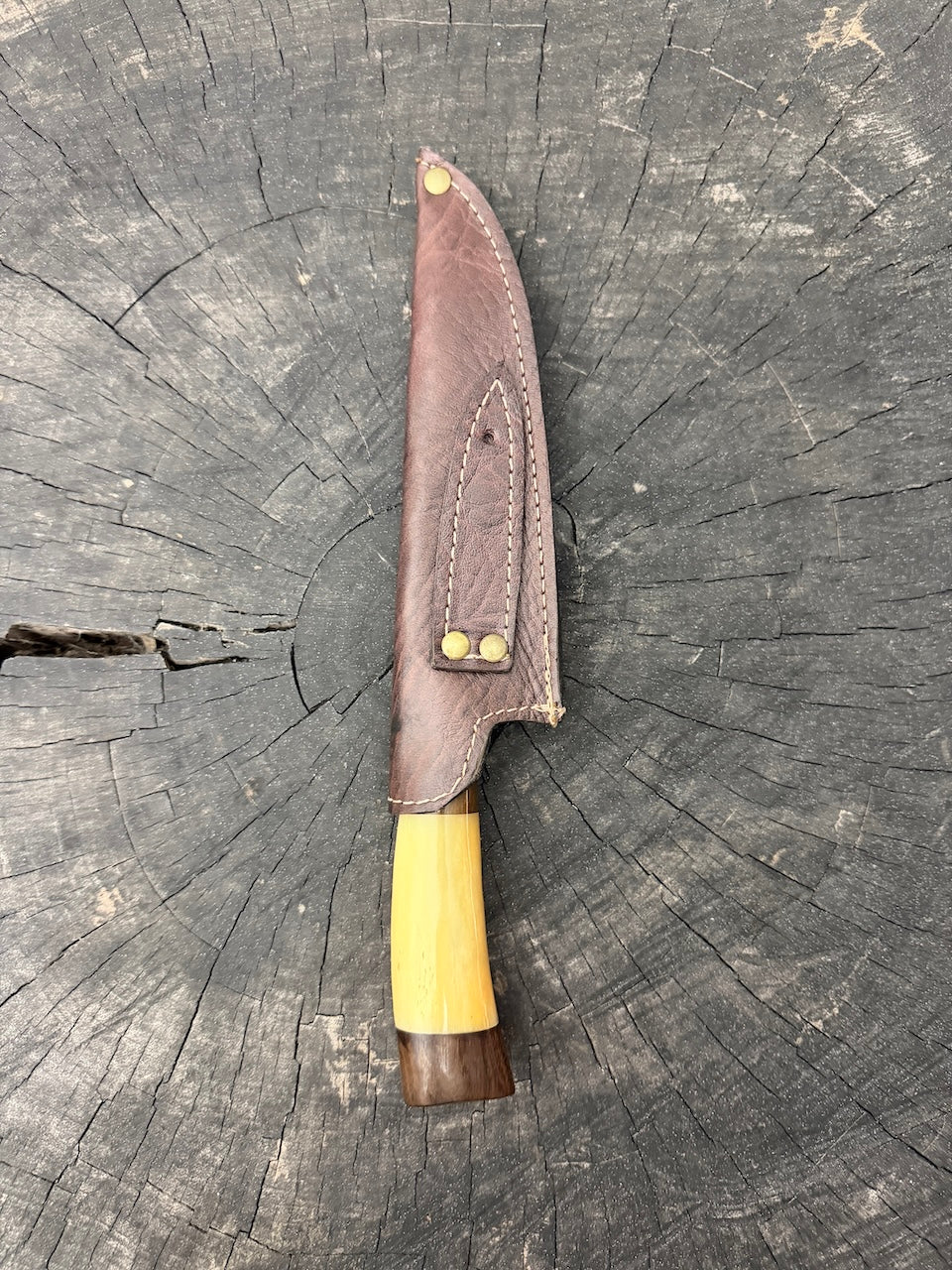 6" Utility Knife, Ostrich Bone SS440 - 150mm