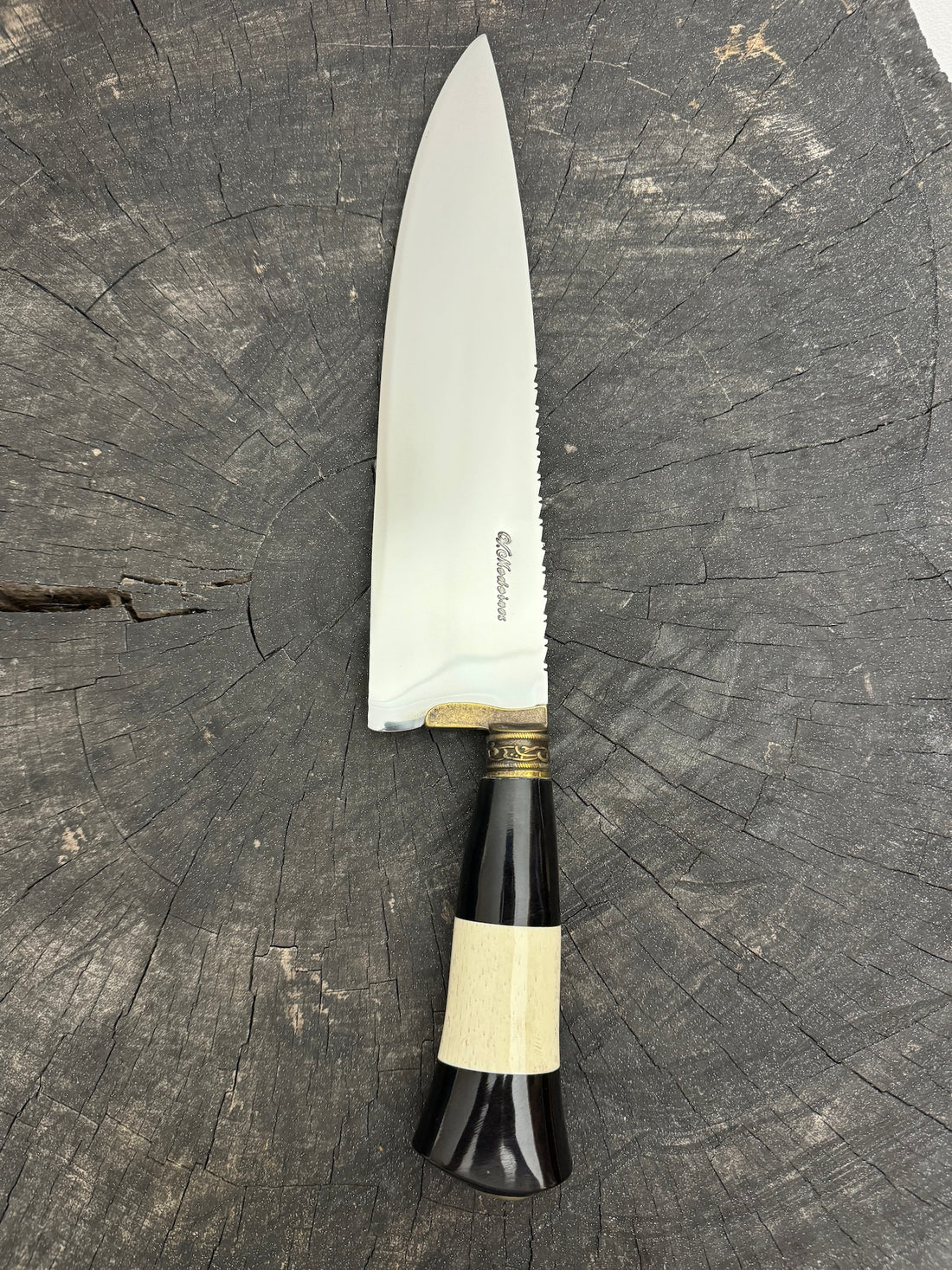 10&quot; Chef Picanha Knife, Ostrich Bone, SS440 - 250mm