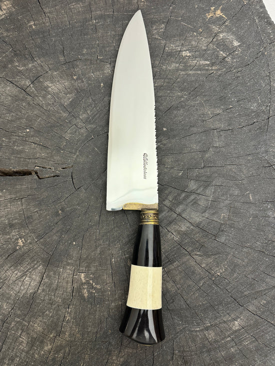 10" Chef Picanha Knife, Ostrich Bone, SS440 - 250mm