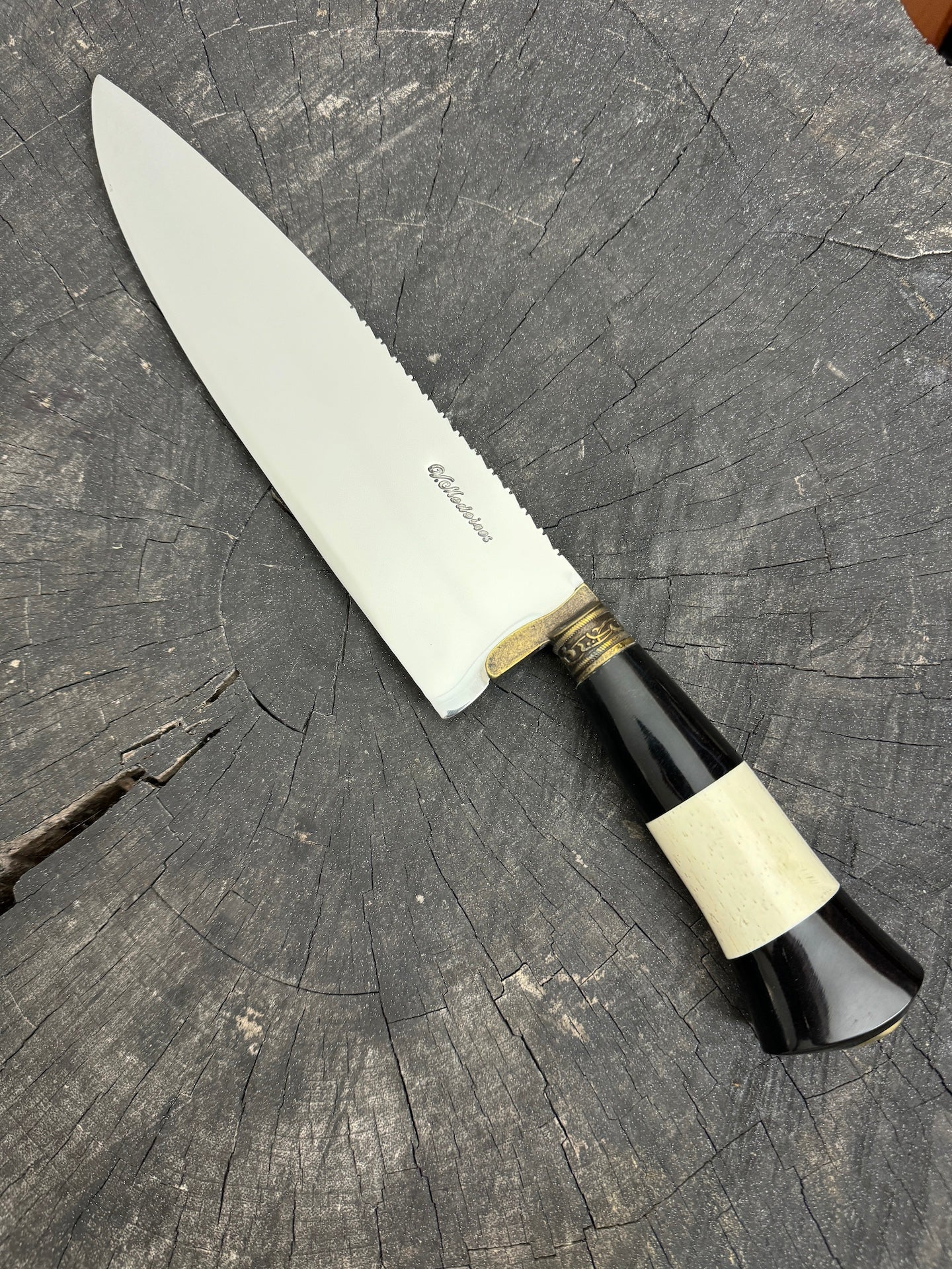 10&quot; Chef Picanha Knife, Ostrich Bone, SS440 - 250mm