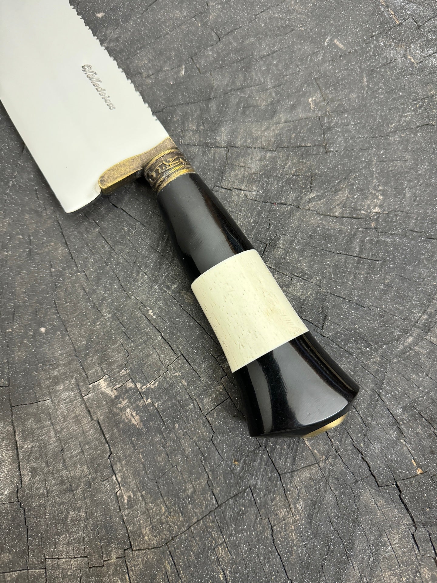 10&quot; Chef Picanha Knife, Ostrich Bone, SS440 - 250mm