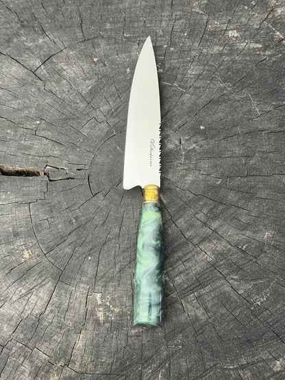 6" Utility Knife, Custom Block, SS440 - 150mm