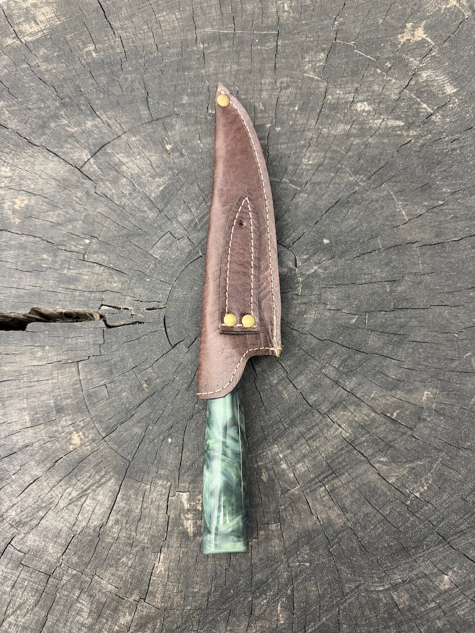 6" Utility Knife, Custom Block, SS440 - 150mm