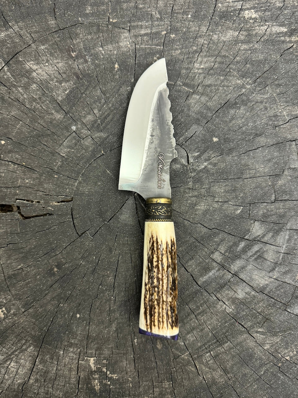 4” Skinner Knife, Deer Antler, RSS420 - 105mm