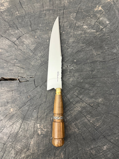8" Chef Knife, Native Hardwood, SS420 - 200mm