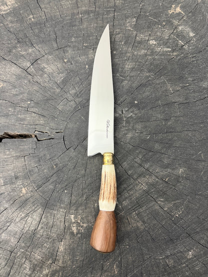 8" Chef Knife, Jacaranda &amp; Deer Antler, SS420 - 200mm