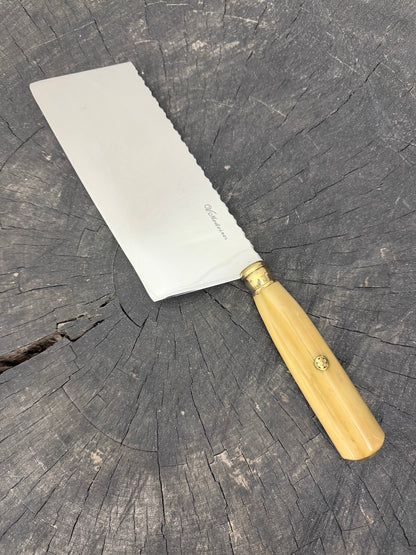 8" Chefs Cleaver, Ostrich Bone, SS440 - 200mm