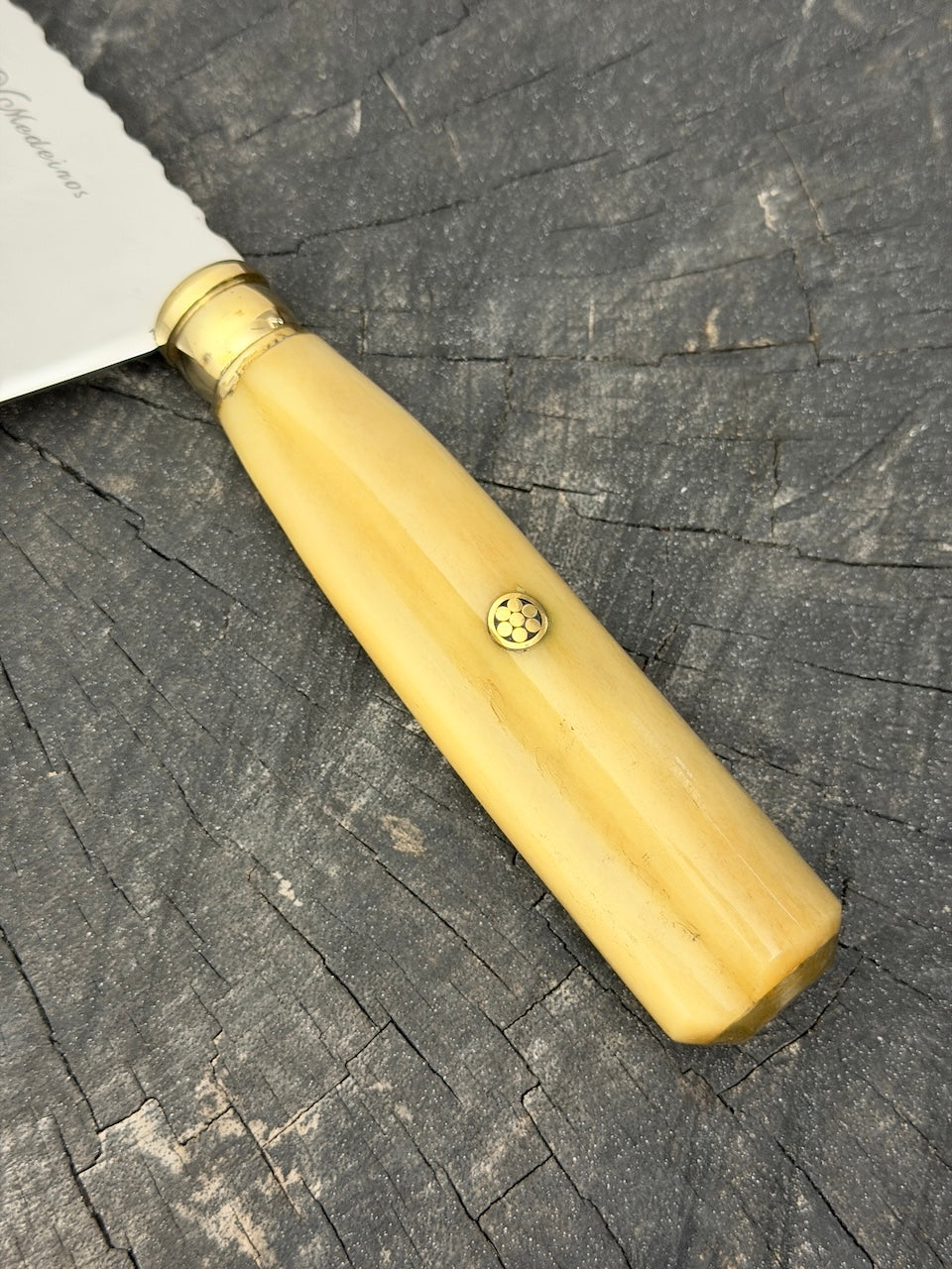 8" Chefs Cleaver, Ostrich Bone, SS440 - 200mm