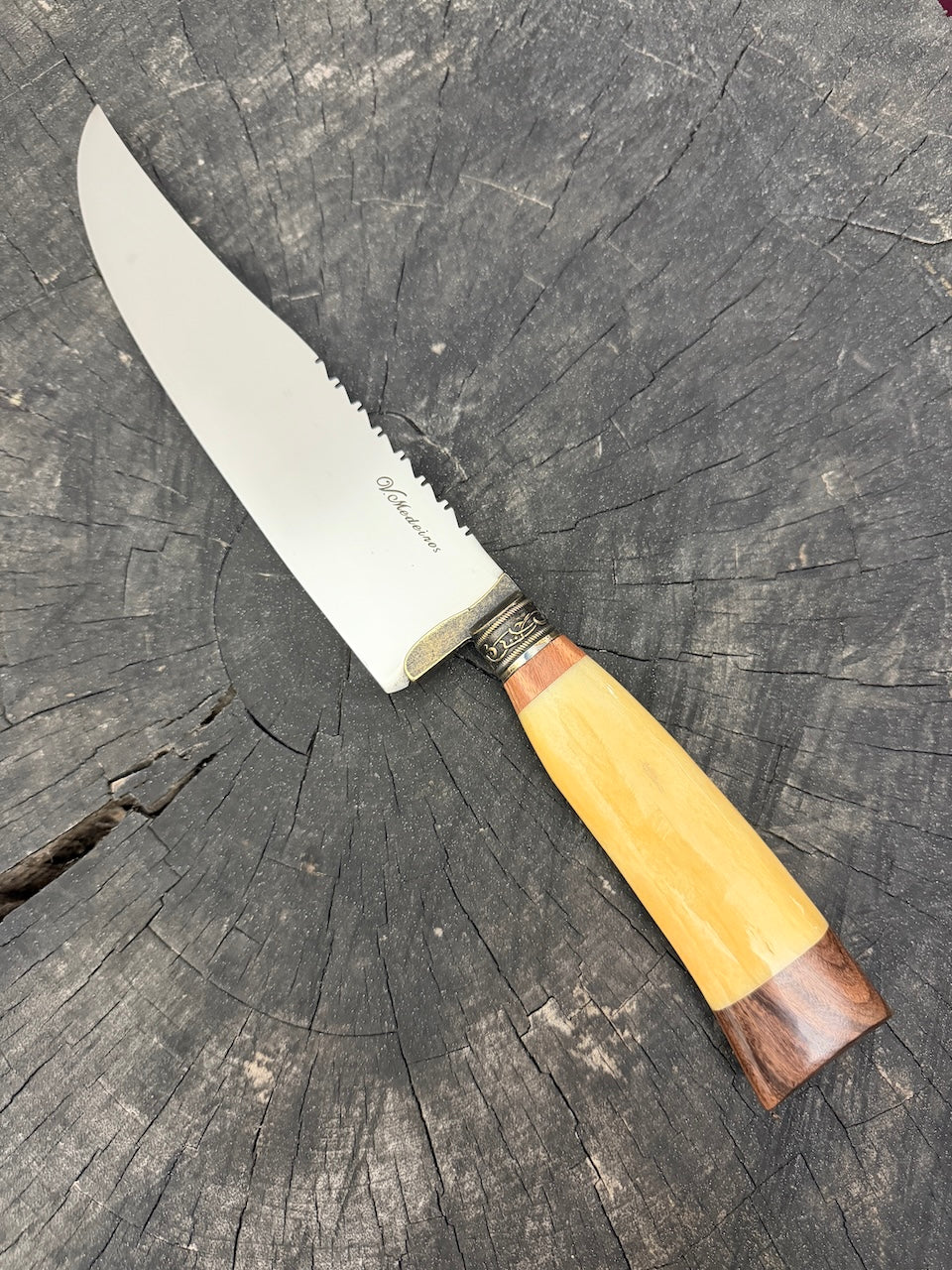 8" Artisan Knife, Ostrich Bone, SS440 - 190mm