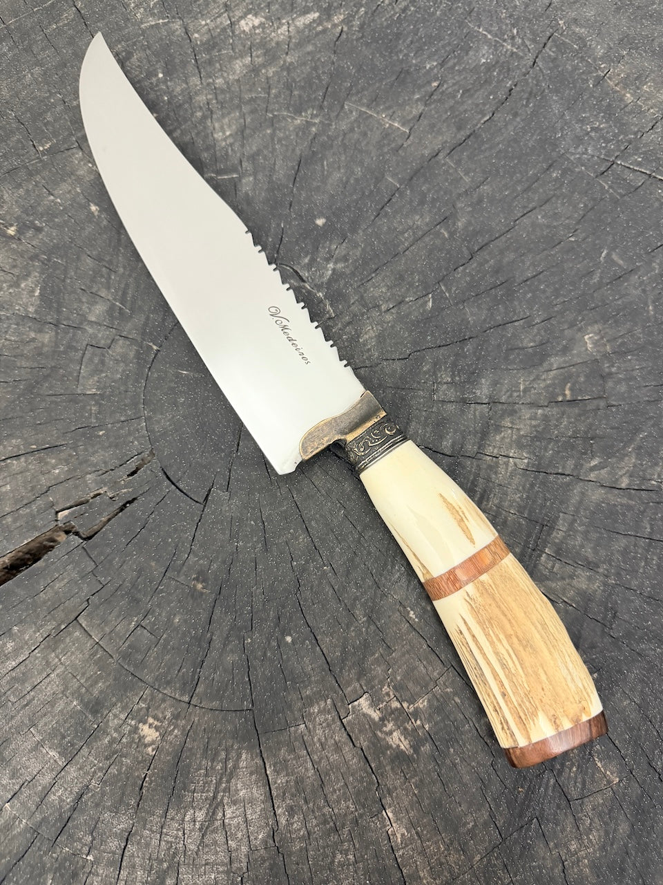 8" Artisan Knife, Deer Antler, SS440 - 210mm