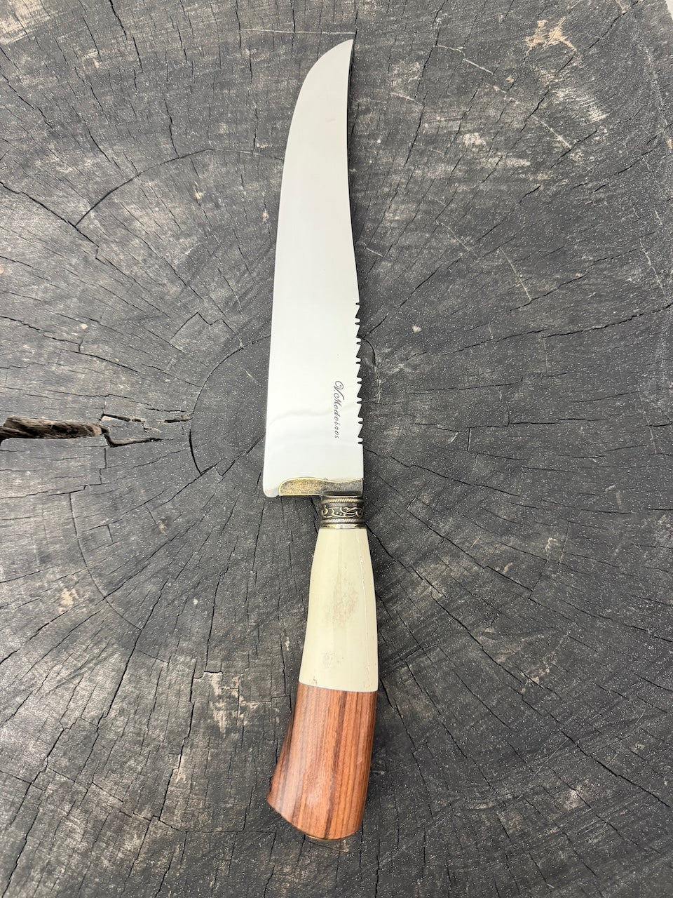 9" Artisan BBQ Knife, Ostrich Bone, SS440 - 230mm