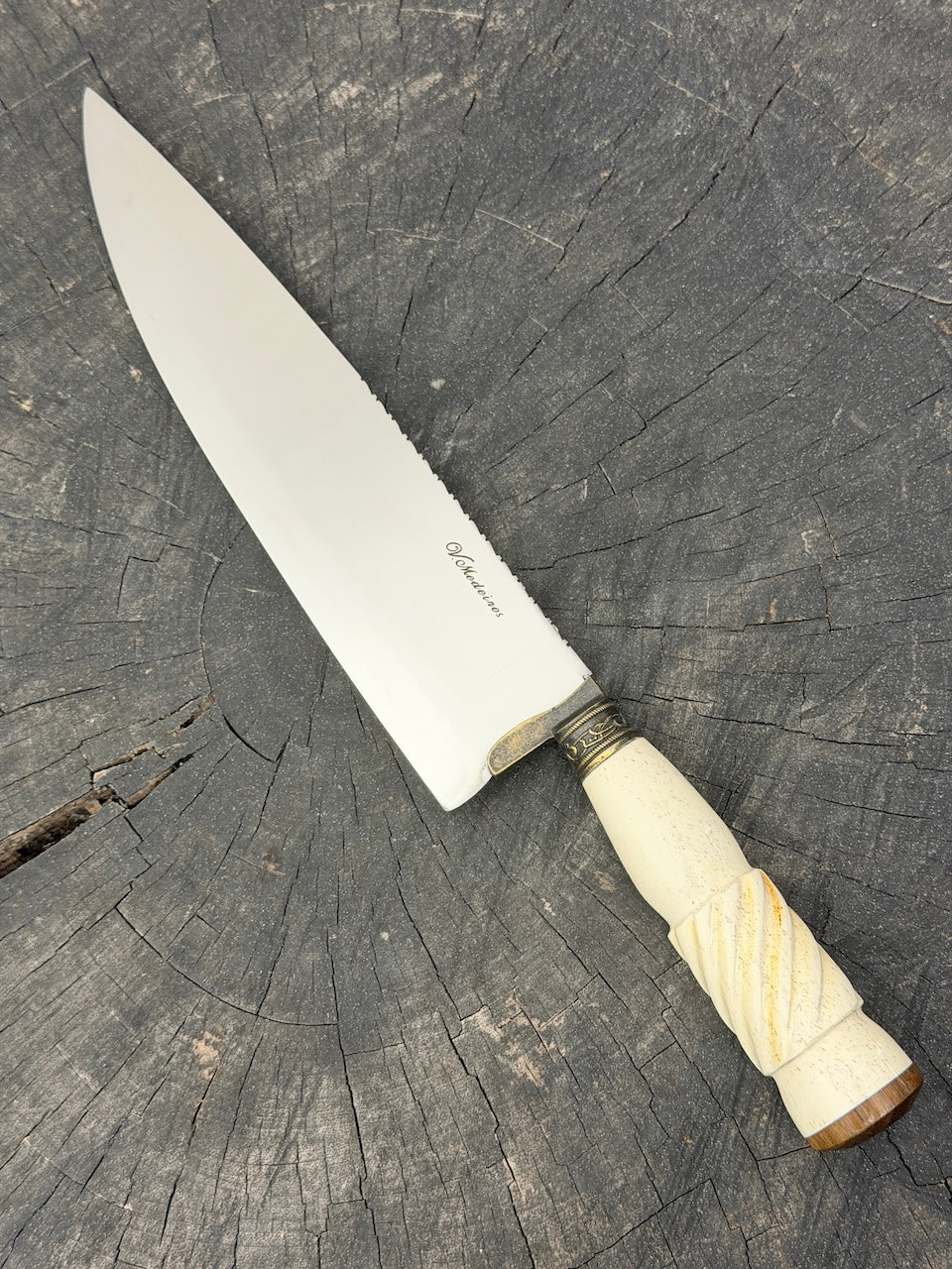 10" Chef Picanha Knife, Ostrich Bone, SS440 - 250mm