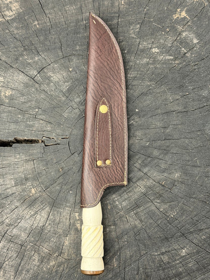 10" Chef Picanha Knife, Ostrich Bone, SS440 - 250mm