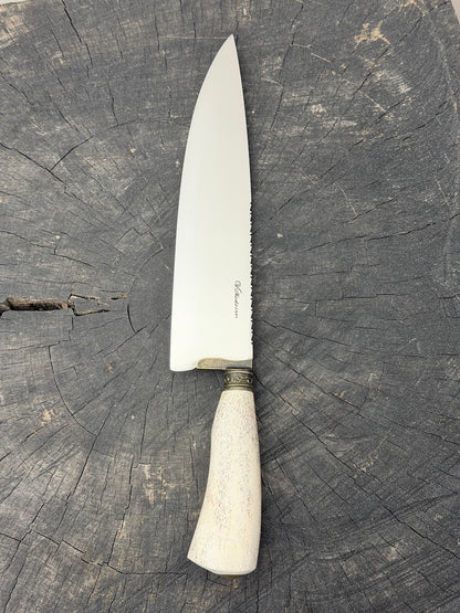 10" Chef Picanha Knife, Whale Rib Bone, SS440 - 250mm