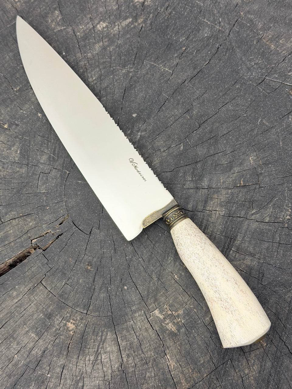 10" Chef Picanha Knife, Whale Rib Bone, SS440 - 250mm