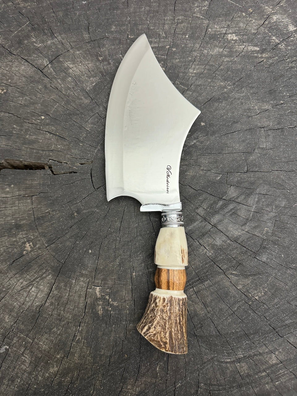 7" Cutelo Wild Cleaver, Deer Antler, SS440 - 180mm