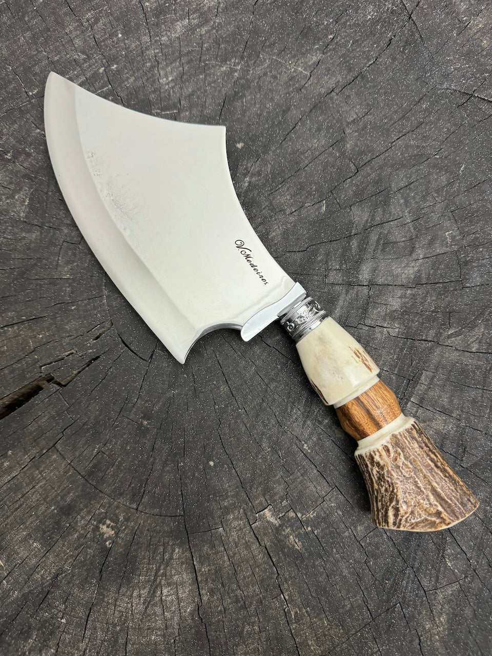 7" Cutelo Wild Cleaver, Deer Antler, SS440 - 180mm