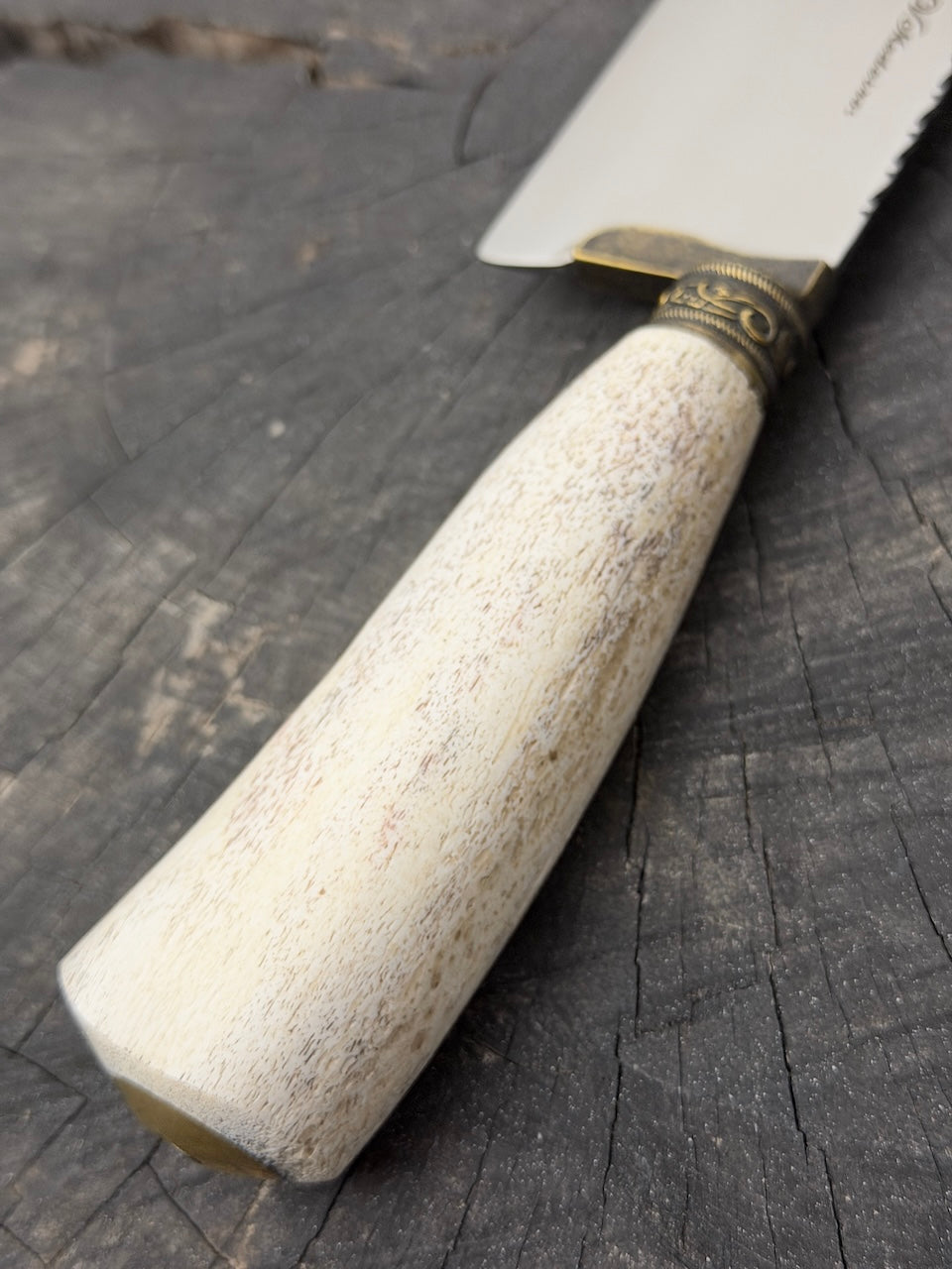 10" Chef Picanha Knife, Whale Rib Bone, SS440 - 250mm