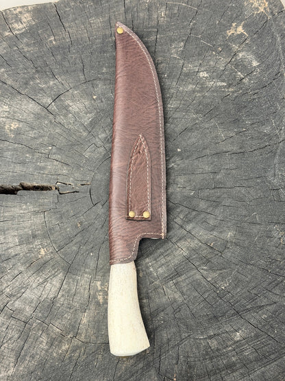 10" Chef Picanha Knife, Whale Rib Bone, SS440 - 250mm