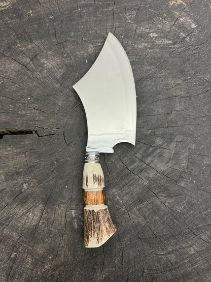 7" Cutelo Wild Cleaver, Deer Antler, SS440 - 180mm