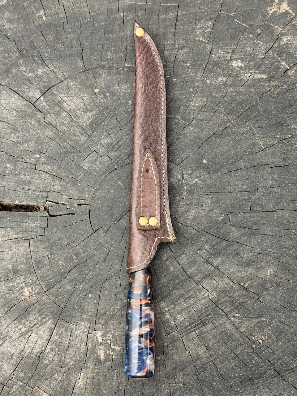 8" Boning Knife, NightFire Custom Block, SS420 - 200mm