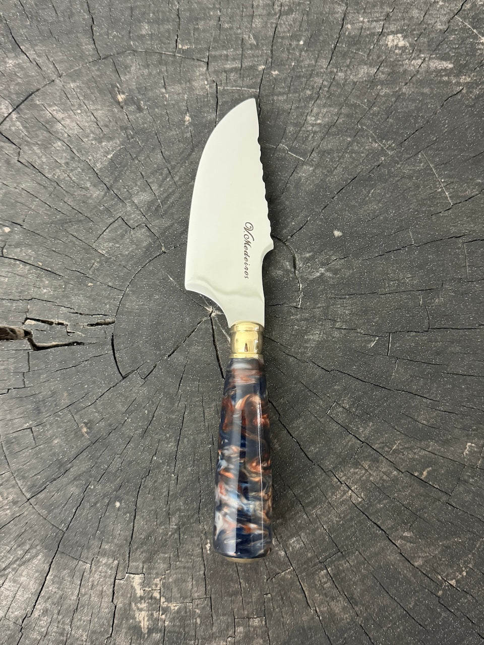 4” Skinner Knife, NightFire Custom Block - SS420 - 105mm