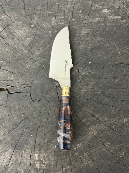 4” Skinner Knife, NightFire Custom Block - SS420 - 105mm