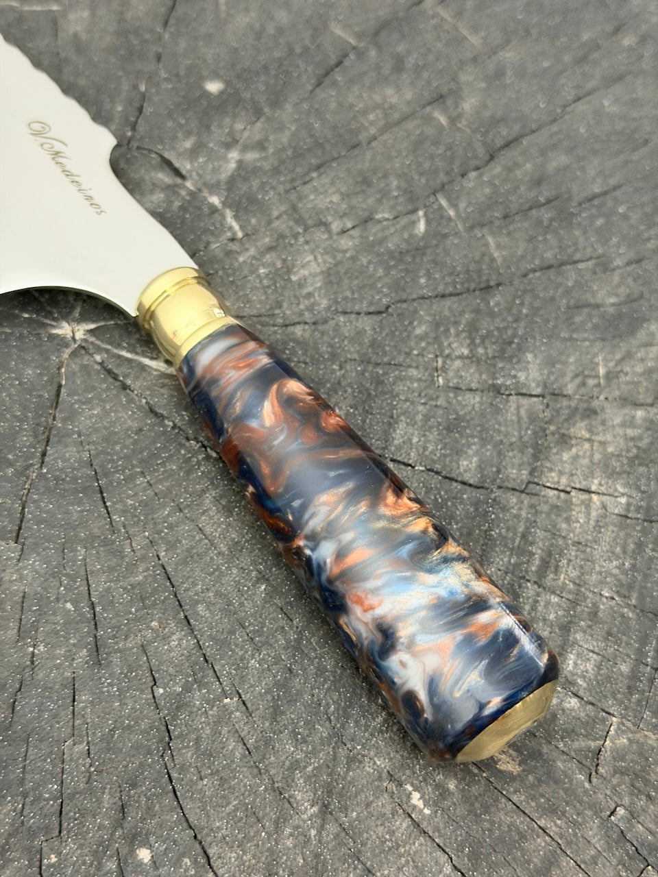 4” Skinner Knife, NightFire Custom Block - SS420 - 105mm