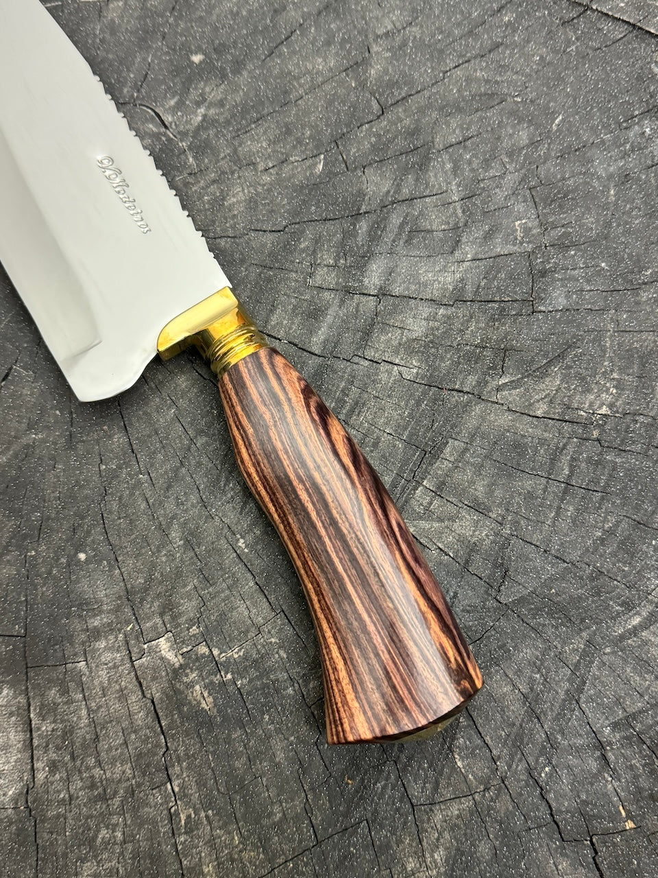 8&quot; Picanha Chef Knife, Native Hardwood, SS440 - 200mm