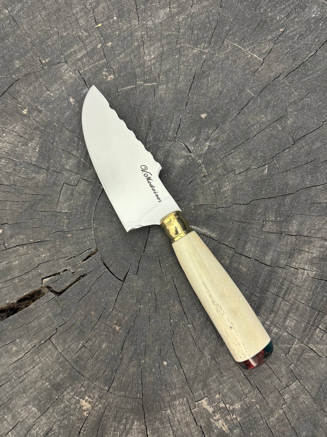 4” Skinner Knife, Ostrich Bone - SS420 - 105mm