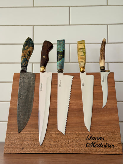 Magnetic Knife Holder, Spotted Gum Hardwood, Australian Made - 340mm