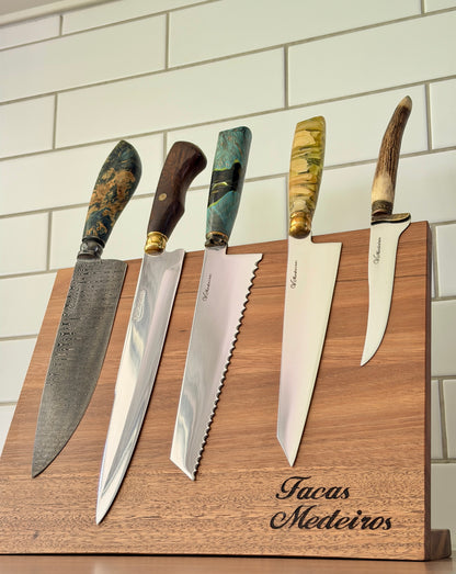 Magnetic Knife Holder, Spotted Gum Hardwood, Australian Made - 340mm