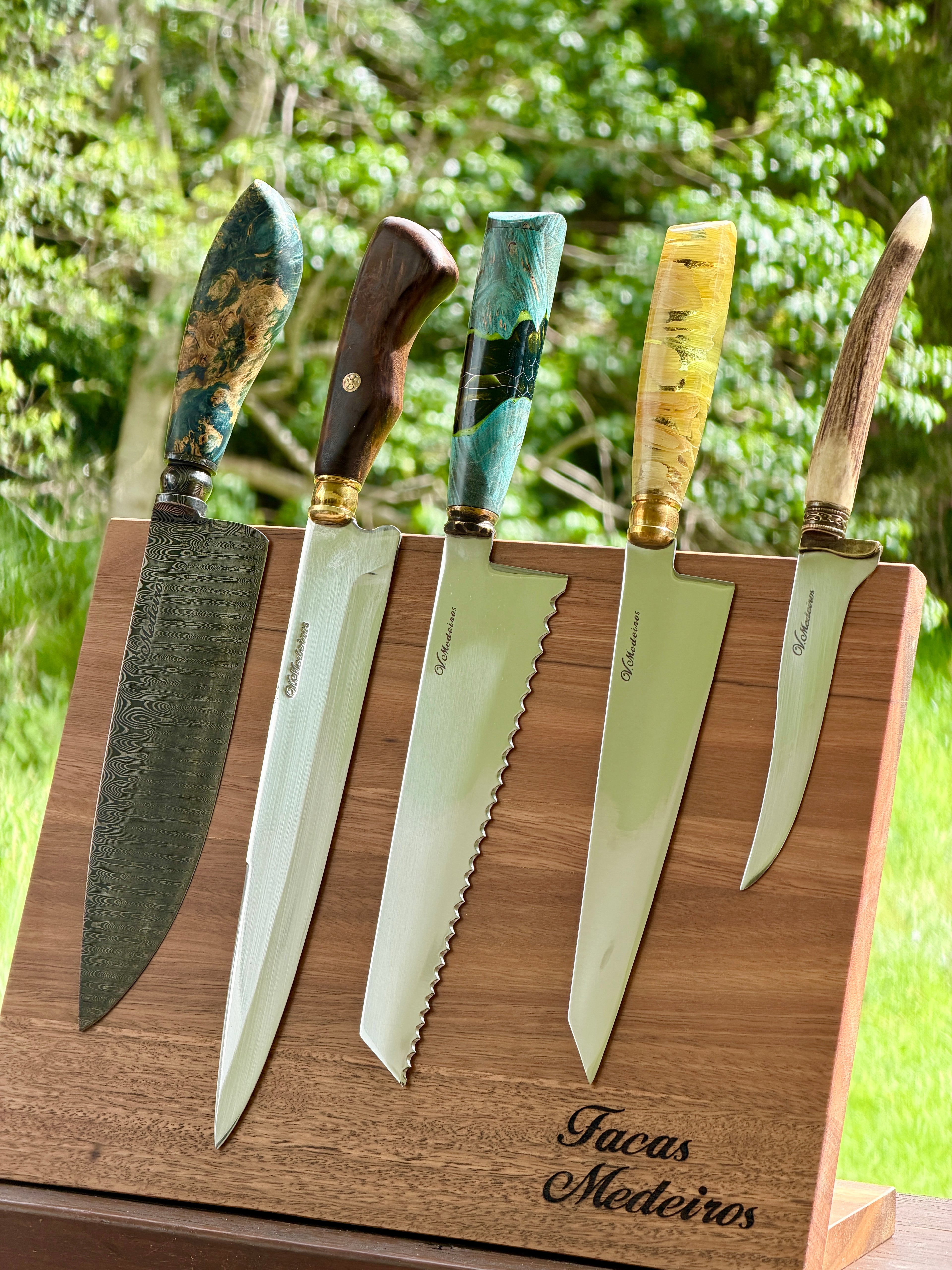 Magnetic Knife Holder, Spotted Gum Hardwood, Australian Made - 340mm