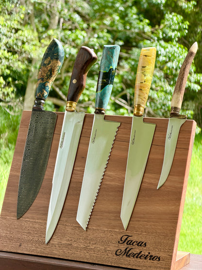 Magnetic Knife Holder, Spotted Gum Hardwood, Australian Made - 340mm