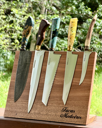 Magnetic Knife Holder, Spotted Gum Hardwood, Australian Made - 340mm